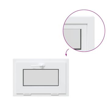 Kellerfenster RISOR 60x40 cm Kipp 2-fach Verglasung Weiß