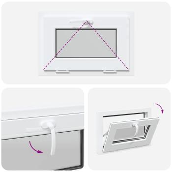 Kellerfenster RISOR 60x40 cm Kipp 2-fach Verglasung Weiß