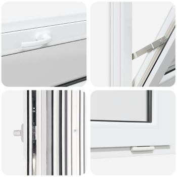 Kellerfenster RISOR 60x40 cm Kipp 2-fach Verglasung Weiß