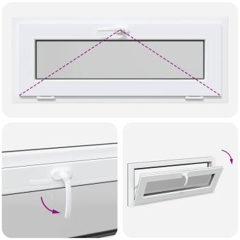 Kellerfenster RISOR 110x40 cm Kipp 2-fach Verglasung Anthrazit
