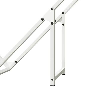 Brennholzregal Weiß 100x25x100 cm Kaltgewalzter Stahl