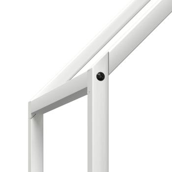 Brennholzregal Weiß 60x25x60 cm Kaltgewalzter Stahl