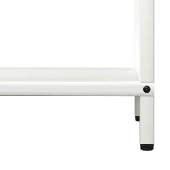 Brennholzregal Weiß 60x25x60 cm Kaltgewalzter Stahl