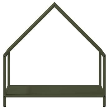 Brennholzregal Olivgrün 60x25x60 cm Kaltgewalzter Stahl