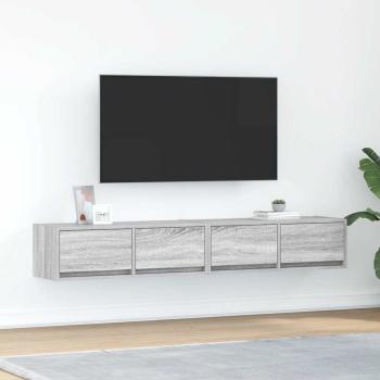 ARDEBO.de - TV-Schränke 2 Stk. Grau Sonoma 80x31x25,5 cm Holzwerkstoff