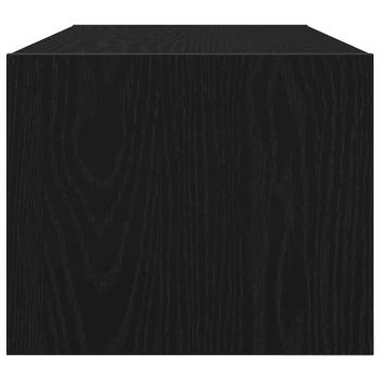 TV-Schrank Schwarz Eichen-Optik 80x31x25,5 cm Holzwerkstoff