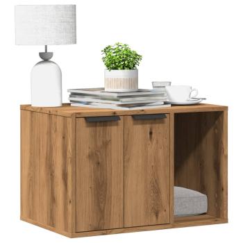 ARDEBO.de - Katzenklo Artisan-Eiche 60x40x40 cm Holzwerkstoff