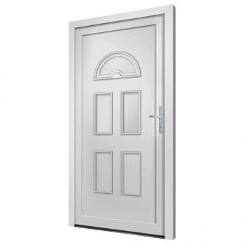 Haustür Weiß 88x190 cm PVC