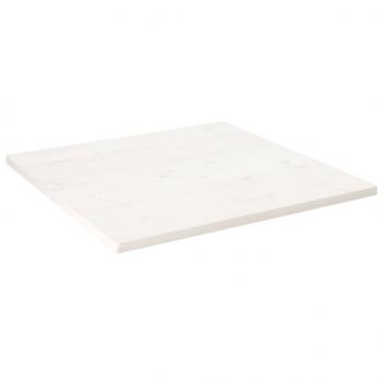 ARDEBO.de - Tischplatte Weiß 70x70x2,5 cm Massivholz Kiefer Quadratisch