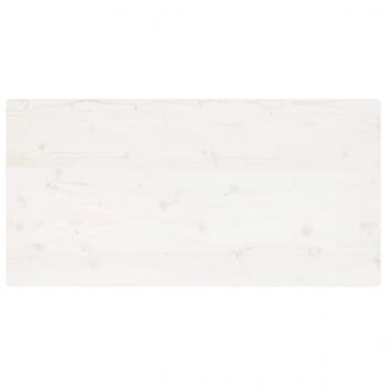 Tischplatte Weiß 100x60x2,5 cm Massivholz Kiefer Rechteckig
