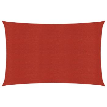 ARDEBO.de - Sonnensegel 160 g/m² Rot 3,5x4,5 m HDPE