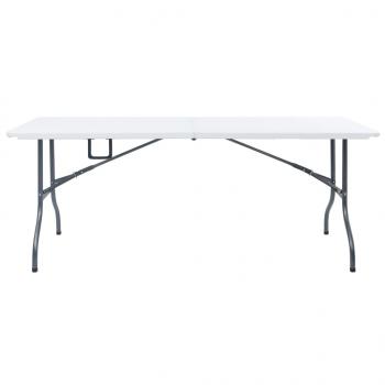 Gartentisch Klappbar Weiß 180x72x72 cm HDPE