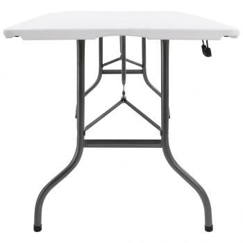 Gartentisch Klappbar Weiß 180x72x72 cm HDPE