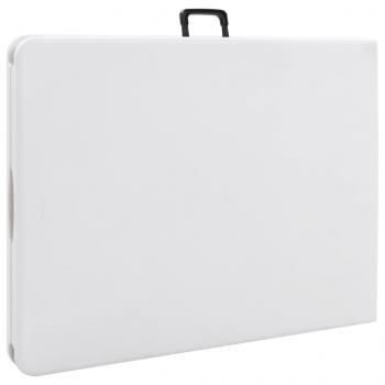 Gartentisch Klappbar Weiß 180x72x72 cm HDPE
