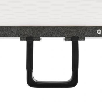 Gartentisch Klappbar Weiß 180x72x72 cm HDPE