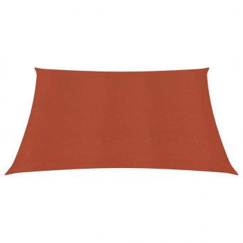 Sonnensegel 160 g/m² Terrakottarot 7x7 m HDPE