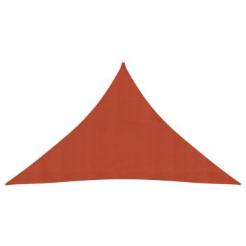 ARDEBO.de - Sonnensegel 160 g/m² Terrakottarot 2,5x2,5x3,5 m HDPE