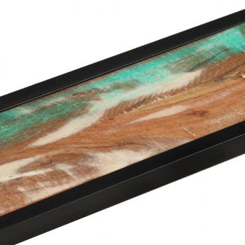 Wandregale 2 Stk. 110x17x17 cm Altholz Massiv und Eisen