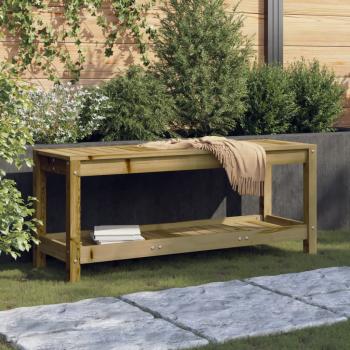 ARDEBO.de - Gartenbank 108x35x45 cm Imprägniertes Kiefernholz