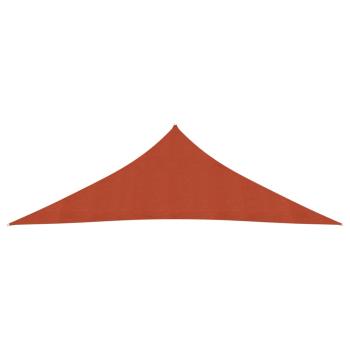 Sonnensegel 160 g/m² Terrakottarot 5x5x6 m HDPE