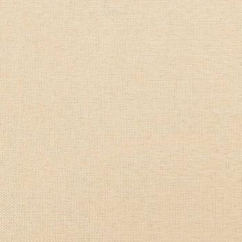 Schaukelsessel mit Hocker Creme Stoff