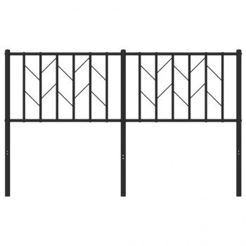 Kopfteil Metall Schwarz 140 cm