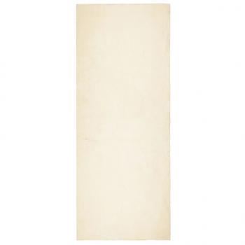 Teppich HUARTE Kurzflor Weich und Waschbar Creme 80x200 cm