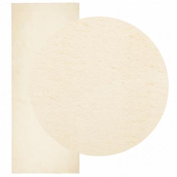 Teppich HUARTE Kurzflor Weich und Waschbar Creme 80x200 cm