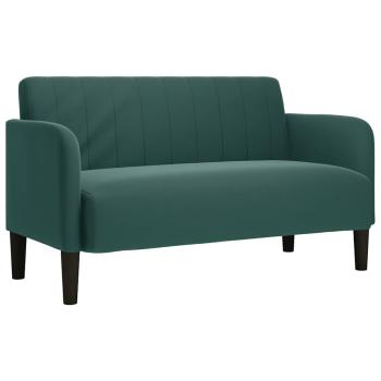 Zweisitzer-Sofa Dunkelgrün 109 cm Samt