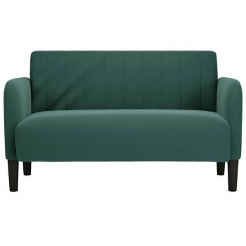 Zweisitzer-Sofa Dunkelgrün 109 cm Samt