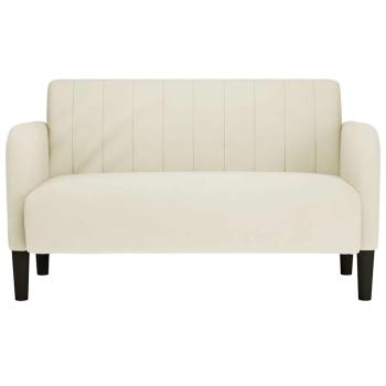 Zweisitzer-Sofa Creme 109 cm Samt