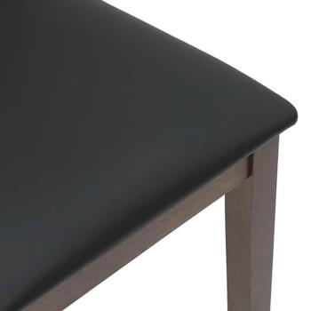 Esszimmerstühle mit Kissen 2 Stk. Braun Massivholz Gummibaum