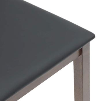 Esszimmerstühle mit Kissen 2 Stk. Braun Massivholz Gummibaum