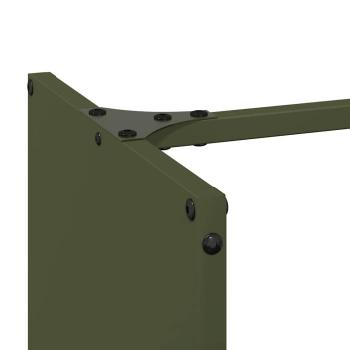 Brennholzregal Olivgrün 40x30x80 cm Kaltgewalzter Stahl