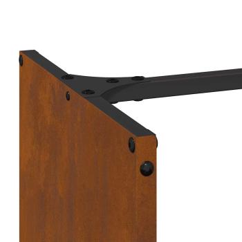 Brennholzregal 40x30x80 cm Wetterfester Stahl