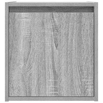 Wand-Nachttische 2 Stk. Grau Sonoma 38x34x40 cm