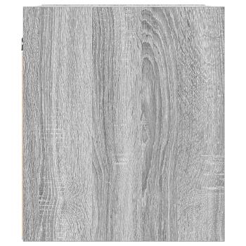 Wand-Nachttische 2 Stk. Grau Sonoma 38x34x40 cm