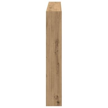 LED-Kopfteil mit Ablagen Artisan-Eiche 140x17x102 cm