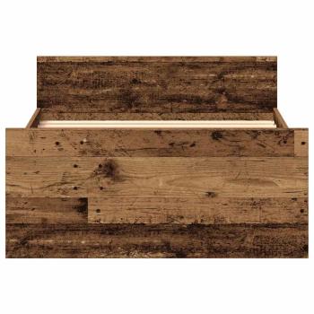 Bettgestell ohne Matratze Altholz-Optik 75x190 cm Holzwerkstoff