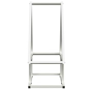 Brennholzregal Weiß 50x25x60 cm Kaltgewalzter Stahl