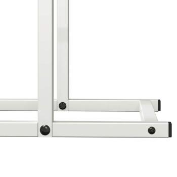 Brennholzregal Weiß 50x25x60 cm Kaltgewalzter Stahl