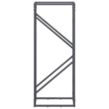 Brennholzregal Anthrazit 40x25x100 cm Kaltgewalzter Stahl