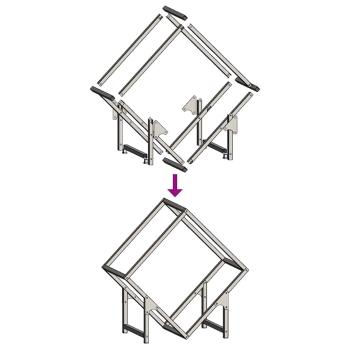 Brennholzregal Weiß 50x25x50 cm Kaltgewalzter Stahl
