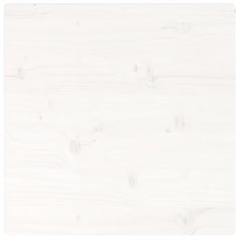 Tischplatte Weiß 50x50x2,5 cm Massivholz Kiefer Quadratisch