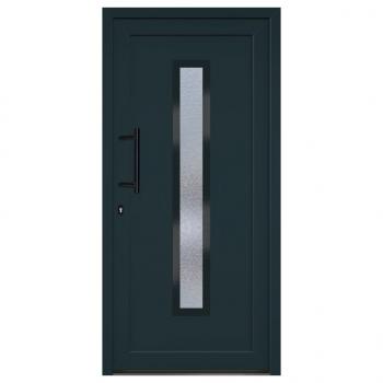 Haustür Anthrazit 98x200 cm PVC