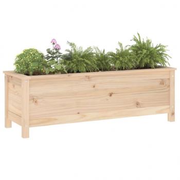 Hochbeet 119,5x40x39 cm Massivholz Kiefer