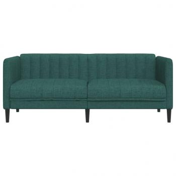 Sofa 2-Sitzer Dunkelgrün Stoff