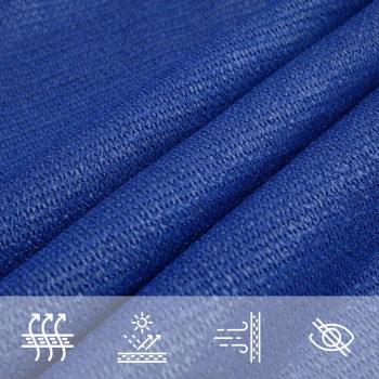 Sonnensegel 160 g/m² Trapezform Blau 4/5x4 m HDPE