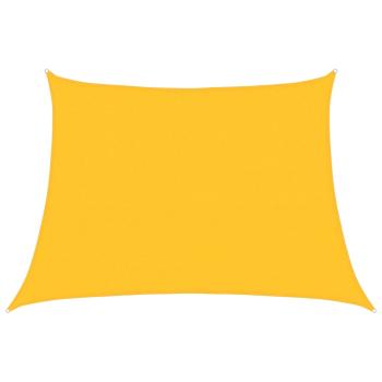 Sonnensegel 160 g/m² Trapezform Gelb 4/5x3 m HDPE