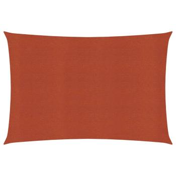 ARDEBO.de - Sonnensegel 160 g/m² Terrakottarot 3x4 m HDPE